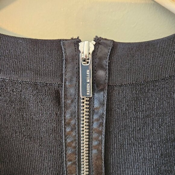 Karen Millen Bandage Bodycon Zebra Print Sleeveless Mini Dress Black Grey Size S - Picture 12 of 16